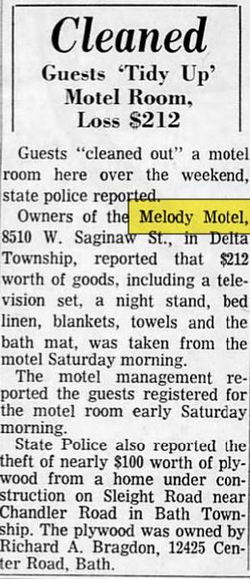 Melody Motel - Apr 1966 Theft